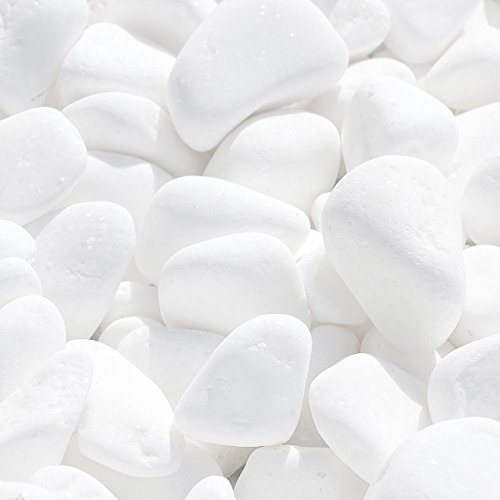 MGS SHOP Marmorkies Snow Rein Weiß Schneeweißer Garten Kies Wählbar