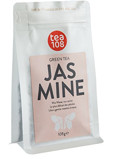 Jasmintee - Grüntee durch Jasminblüten aromatisiert - Jasmin Tee lose für 108 Tassen