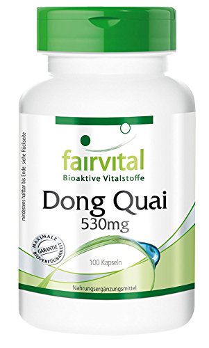 Dong Quai 530mg, Dong Quai Wurzel, Angelica sinensis, chinesischer Engelwurz, weiblicher Ginseng, 100 Kapseln - unterstützt den natürlichen Monatszyklus