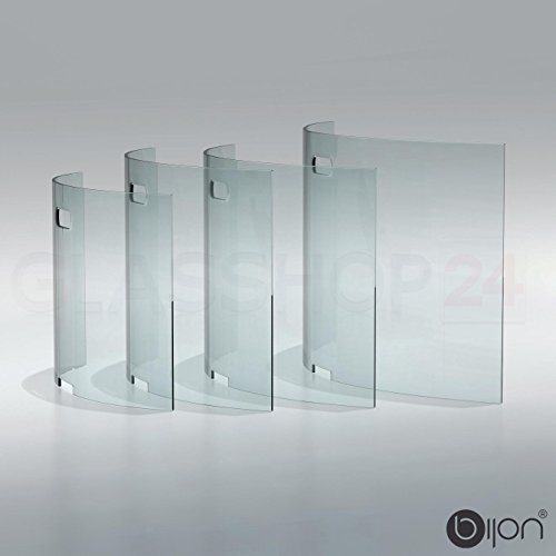 glasshop24 bijon Kamin Ofen Glas Funkenschutzgitter Funkenschutz Schutzgitter | 95x55x21cm (BxHxT)
