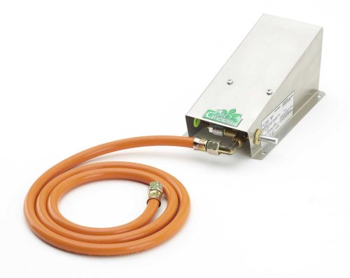 Bio Green Gasheizung Frostwächter Mini 340 W, Edelstahl, für Frühbeet, Gewächshaus und Hochsitz