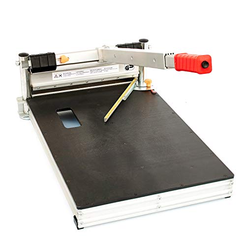 Schnittbreite 325mm - Der BAUTEC PROFI Laminatschneider PLC330H - Vinylschneider - Parkettschneider inkl. 2 Klingen und Teleskophebel