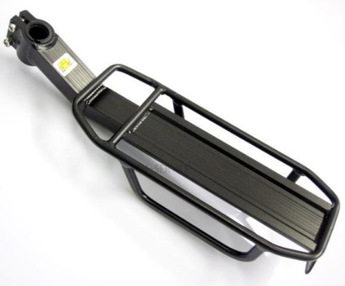 Fahrradgepäckträger Sattelstützgepäckträger für max 10 Kg / 22 Lbs. NEU / Fahrrad Gepäckträger / Sehr stabile und hochwertige Ausführung / Komplett aus Aluminium / Schnelle und einfache Befestigung an der Sattelstütze mit einem Durchmesser von 20-32mm / 3 Adapter inklusive / Tragkraft: 10 Kg / Gewicht: 750 g / NEU Service2MM