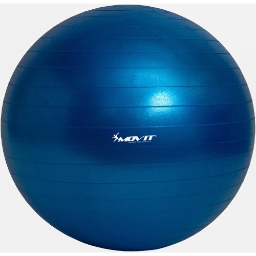 MOVIT Gymnastikball »Dynamic Ball« inkl. Fußpumpe, 85 cm, Blau, Maximalbelastbarkeit bis 500kg, berstsicher, Fitness-Ball, Sitzball, Yogaball, Pilates-Ball, Balance