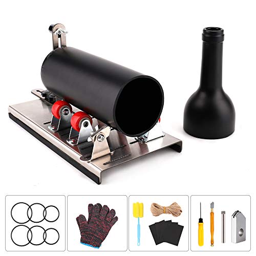 HALOVIE Glasschneider für Flaschen,Edelstahl Flaschenschneider Glas Bottle Cutter zur DIY Glasflaschenschneider für Stained Glass,Weinflasche, Flaschen Pflanzmaschinen, Flaschen Lampen, Kerzenständer