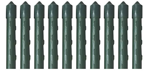 Novatool Pflanzstäbe grün Rankstäbe Rankhilfe Tomatenstäbe (10, 11x150)