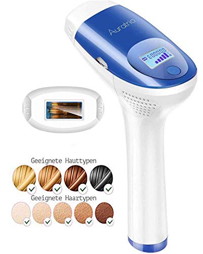 Auratrio T3s IPL Haarentferner  600.000 Lichtimpulse Dauerhafte Haarentfernung Gerät, Damen und Männer, für Körper, Bikinizone, Gesicht, Intimbereich, Slide&Flash Funktion, bis zu 5.9J/cm²