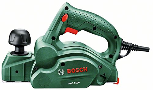 Bosch DIY Handhobel PHO 1500, Hobelmesser, Karton (550 W, Hobelbreite 82 mm, Spantiefe 0 - 1,5 mm, Falztiefe 0 - 8 mm)