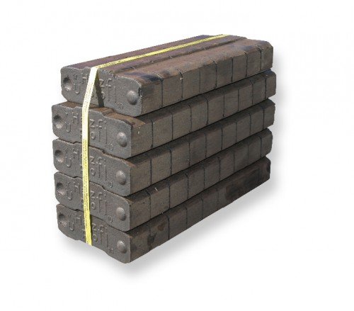 25kg Heizprofi Kohle Braunkohle | Bündel Brikett | Ofen | Kamin - hoher Energiegehalt dadurch sehr hohe Wärmeabgabe