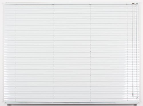EFIXS Alu-Jalousie - Farbe: weiss - Höhe: 130cm - Breite im Angebot wählbar - hier: 160 x 130 cm (Breite x Höhe) - Aluminium-Jalousie