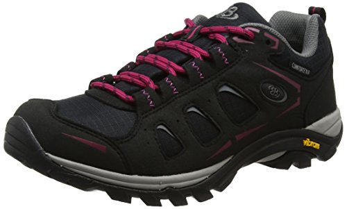 Bruetting Damen Mount Frakes Low Trekking- & Wanderhalbschuhe, Schwarz/Pink, 38 EU