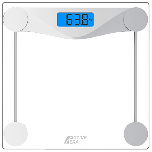 Ultraschlanke digitale Personenwaage Active Era mit Hochpräzisions-Sensoren und gehärtetem Glas (stone/kg/lbs)