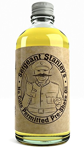 Sergeant Stanley's 'No Cuts Permitted' Oil Pre-Shave-Öl Großbritannien Gemacht Mit Natürlichen und Organischen Bestandteilen 100ml
