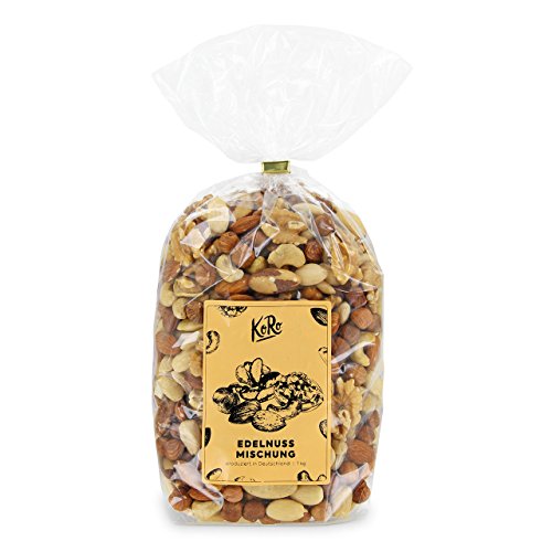 KoRo  Nussmischung  1kg  Edle Nüsse  Mandeln  Paranüsse  Cashewkerne  Walnüsse  Haselnüsse  Ohne Zucker und Salz  Vegan