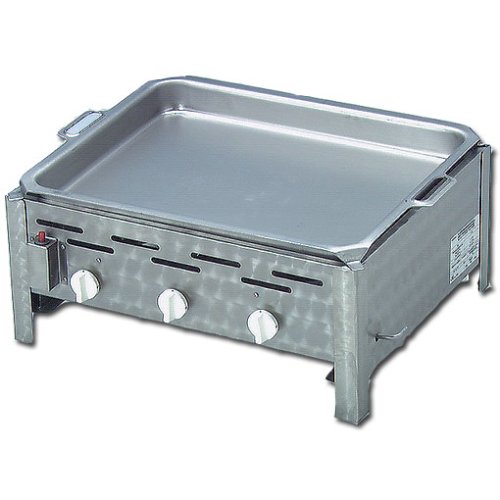 Gasgrill/ Gastrobräter 3-flammig mit Pfanne