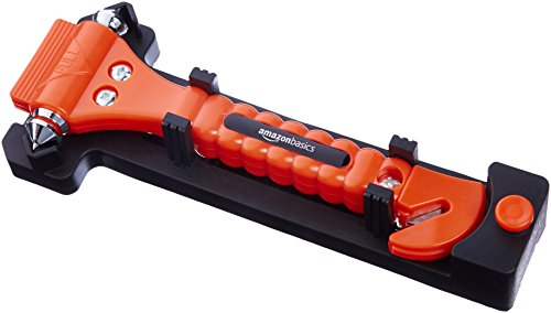 AmazonBasics - Sicherheitsgurtschneider und Fensterhammer, Notfall-Werkzeug