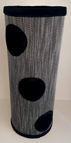 Lemio - 'Big Tub Kratztonne - Katzentonne 100 cm hoch - Katzenbaum Katzenkratzbaum Möbel für Katzen (schwarz)