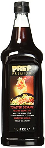 PREP PREMIUM Geröstetes Sesamöl 1 x 1000 ml PET für Liebhaber der asiatischen Küche und orientalischer Gerichte sehr geschmacksintensiv sehr hoch erhitzbar
