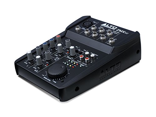 ALTO ZMX52 Professionelle Kompakter 5Kanal Mischpult mit 2 Band EQ und 18V Phantom Power