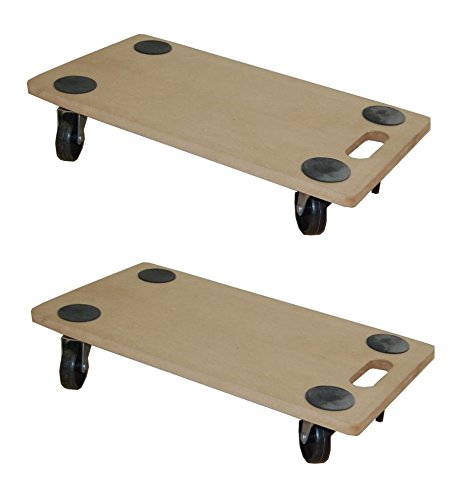 2 Stück Transportroller MDF 200 kg Möbelroller Rollbrett Möbelhund Möbel Roller