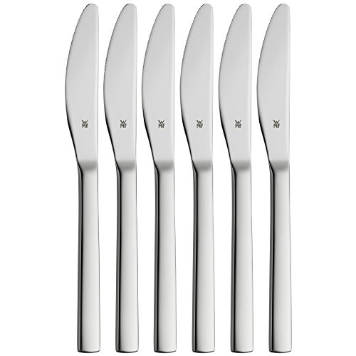 WMF Nuova Obstmesser, Set 6-teilig, Cromargan Edelstahl poliert, spülmaschinengeeignet, L 18 cm