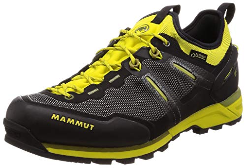 Mammut Herren Alnasca Knit Low GTX Trekking- & Wanderhalbschuhe, Schwarz (Black-Citron 00182), 48 2/3 EU