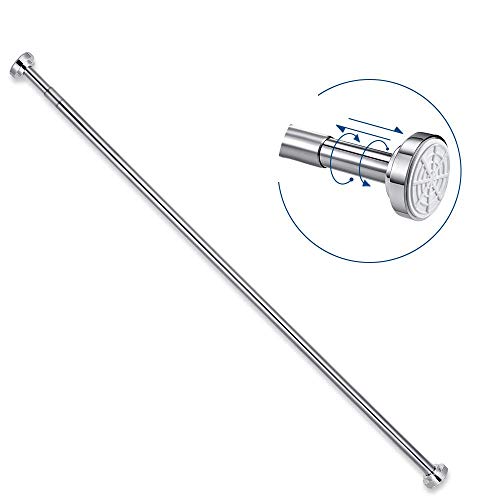 SimpleHome Duschvorhangstange ohne Bohren aus Edelstahl ausziehbar, Durchmesser 2cm