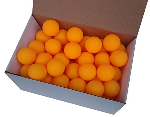 Der Sportler 75 Tischtennisbälle 38mm Ohne Aufdruck Orange stabiles Material