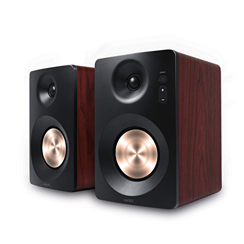 HAISER HSR 120 BT | 60W RMS | Regal - Studio - Monitor - Aktiv Lautsprecher System / Multimedia Monitore | Bluetooth / NFC
