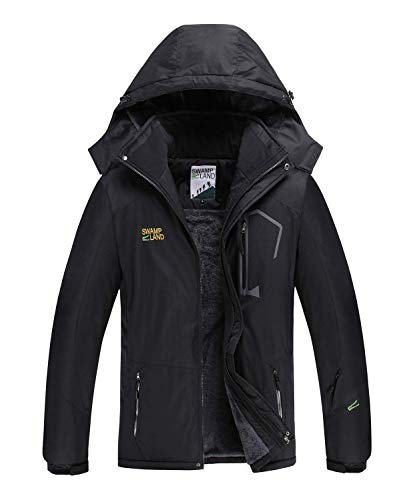 SWAMPLAND Softshelljacke Warme Gefüttert Funktionsjacke Wasserdichte Outdoorjacke Winddichte Hardshelljacke Warme Winterjacke Regenjacke für Herren