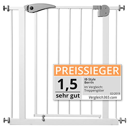ib style Berrin Treppengitter 67-175 I Auto-Close I 90°Stop I Einhand-Bedienung