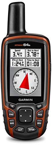 Garmin GPSMAP 64s Navigationshandgerät, barometrischer Höhenmesser, GPS und GLONASS Kompatibilität, Live Tracking, Smart Notification, 2,6 Zoll (6,6cm) Farbdisplay