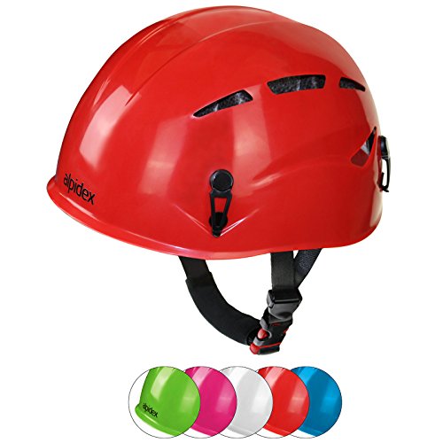 ALPIDEX Universal Kinder Kletterhelm robust und sicher - geeignet für Kopfumfang 47-54 cm, Farbe:Turquoise