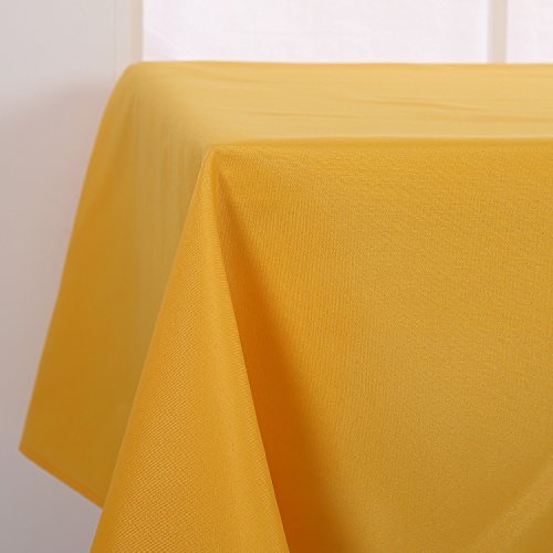 Deconovo Tischdecke Wasserabweisend Tischdecke Lotuseffekt Tischtücher 130x280 cm Dunkelbraun