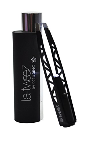 Pfeilring LED-Pinzette im schwarzer Hülle