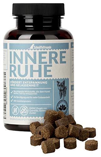 Schnüffelfreunde Innere Ruhe I Nahrungsergänzungsmittel für Hunde zur Beruhigung, gegen Angst, Anti Stress und für mehr Gelassenheit (150g - ca. 180 Stück)