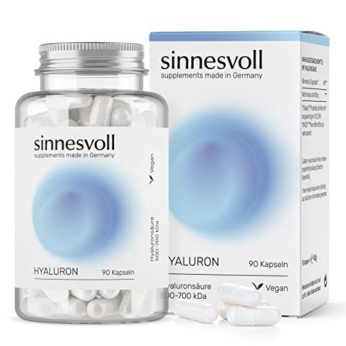 EINFÜHRUNGSANGEBOT - sinnesvoll Hyaluronsäure Kapseln, vegan und hochdosiert 400mg (1 x 90 Kapseln)