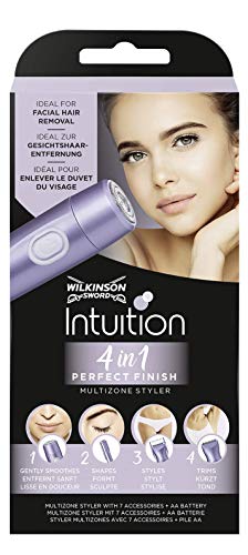 Wilkinson Intuition 4in1 Perfect Finish Elektrischer Damen Trimmer Für Körper, Bikinizone, Gesichtshaare und Augenbrauen