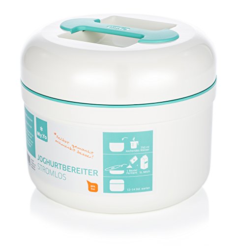 My.Yo Stromloser Joghurtbereiter, Mint + 2 Beutel Bio-Fermente gratis!