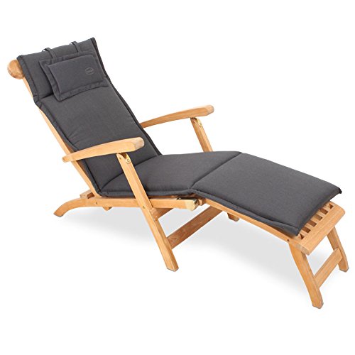 ROG garden-line AU74: AUFLAGE FÜR DECKCHAIR 186 x 45 CM - ANTHRAZIT