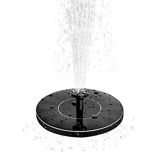 Solar Springbrunnen, yotame Solar Teichpumpe Outdoor Wasserpumpe Solar Pumpe mit 1.0W Monokristalline Solar schwimmender Fontäne Pumpe für Gartenteich Oder Springbrunnen Vogel-Bad Fisch-Behälter