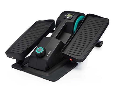 Cubii Jr: Desk Elliptical w/ Built In Display Monitor, Easy Assembly, Quiet & Compact, Adjustable Resistance Aqua (Aqua)