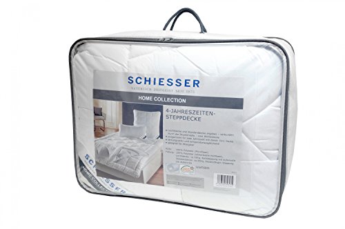 Schiesser 4-Jahreszeitendecke / 2-teilige Bettdecke / 135 cm x 200 cm / Allergiker geeignet / verschiedene Größen erhältlich