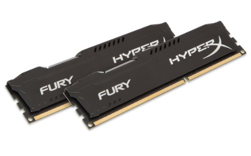 Kingston HyperX Fury HX316C10FBK2/16 Arbeitsspeicher 16GB (1600MHz, CL10, 2 x 8GB) DDR3-RAM Kit schwarz