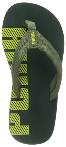 Puma Unisex-Kinder Epic Flip v2 PS Zehentrenner Grün (Ponderosa Pine-Blazing Yellow) , 32 EU