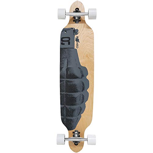 Atlantic Rift Longboard - 107x24cm - ABEC 9 - Drop Through Urban Art Komplettboard Motivauswahl