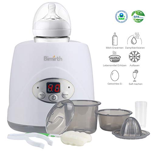 Baby Milchwärmer Flaschenwaermer flaschenwärmer Milch Waermer Babyflaschen Sterilisator Flaschensterilisator Flasche Dampfsterilisator Mehrzweck bottle warmer Babykostwärmer