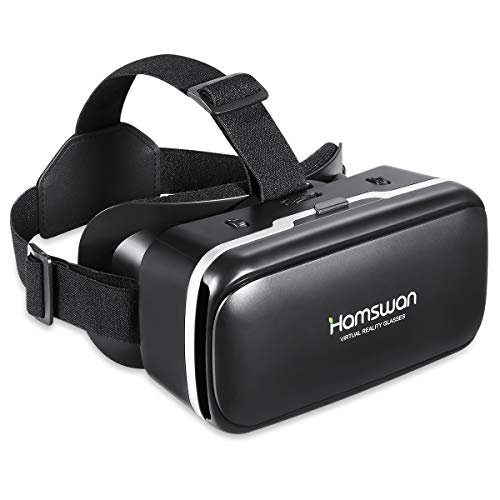 [2019 Neue Version] HAMSWAN 3D VR Brille, HD Virtual Reality für Smartphone iPhone, Samsung Sony, Android und Handys mit 4,5 – 6,0 Zoll