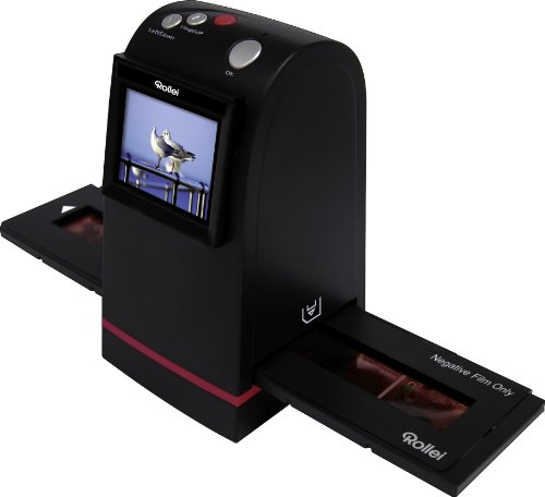 Rollei DF-S 190 SE - Dia-Film-Scanner mit 9 Megapixel und 2.4 Zoll Farb-TFT-LCD Display und umfangreichem Zubehör, für Speicherkarten bis zu 16GB - Schwarz