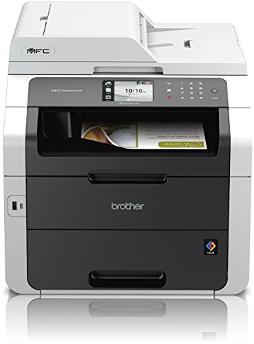 Brother MFC-9342CDW Kompaktes 4-in-1 Farb-Multifunktionsgerät (Drucken, scannen, kopieren, faxen, A4, 22 Seiten/Min., 2.400x600 dpi, LAN, WLAN, Vollduplex, ADF, Print AirBag für 150.000 Seiten)